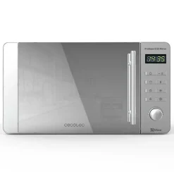 Microondas ProClean 5120 Mirror Cecotec 20L 700W 8 programas/pantalla LED gris 25,5x43,8x35,8 cm