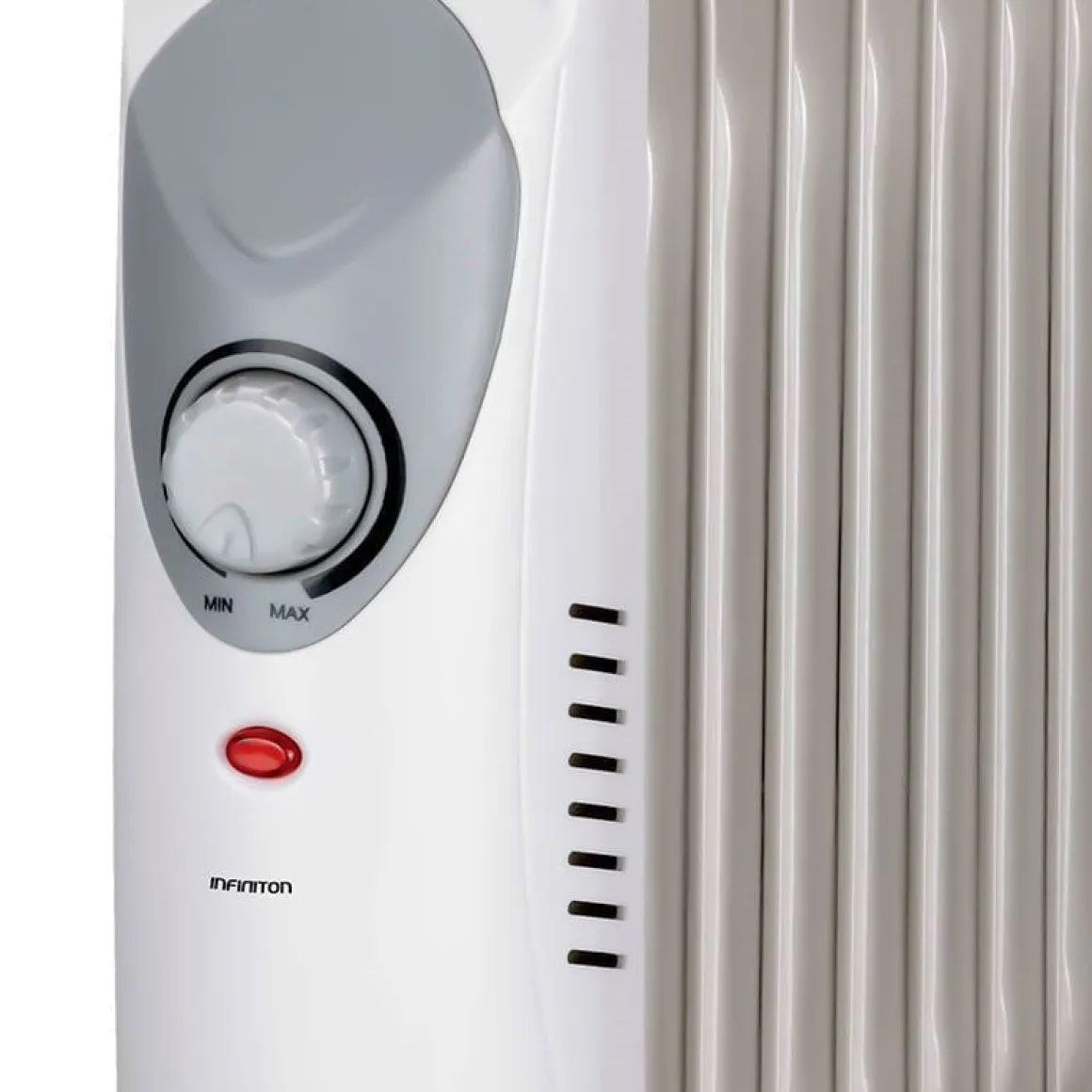 Mini radiador de aceite Infiniton HORM-1000 1000W control mecánico blanco
