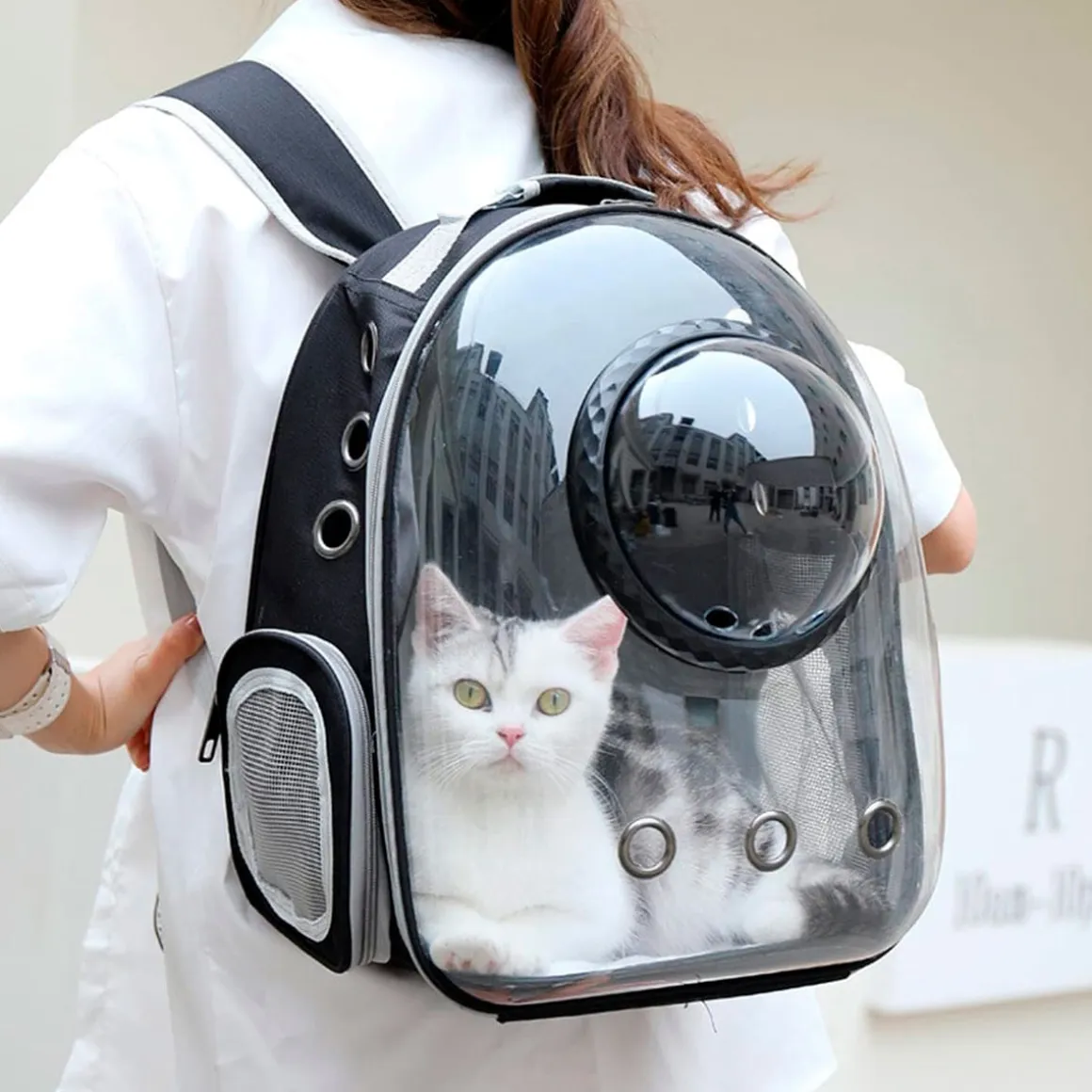 Mochila transportín para mascotas Hannover 35x45x29 cm