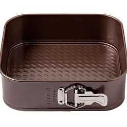 Molde cuadrado desmontable Asimetría Pyrex antiadherente inox 7x24x24 cm