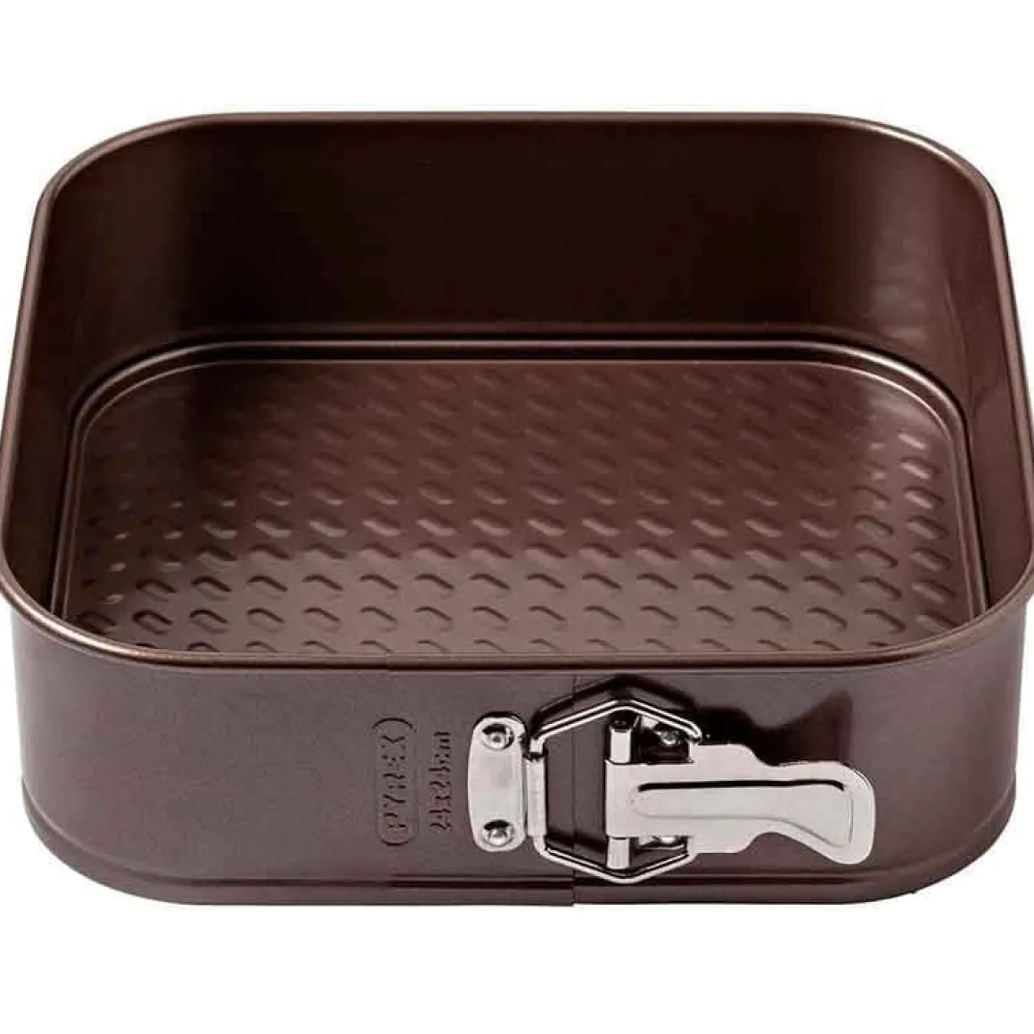 Molde cuadrado desmontable Asimetría Pyrex antiadherente inox 7x24x24 cm