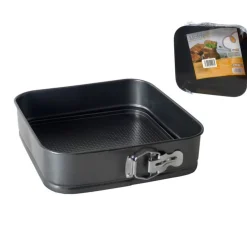 Molde desmontable de repostería forma cuadrada antiadherente Ø24 cm