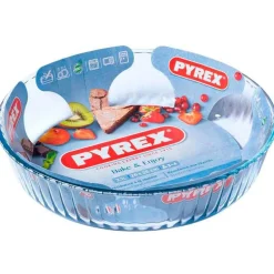 Molde hondo de tarta para horno Classic Pyrex redondo vidrio Ø27x6 cm