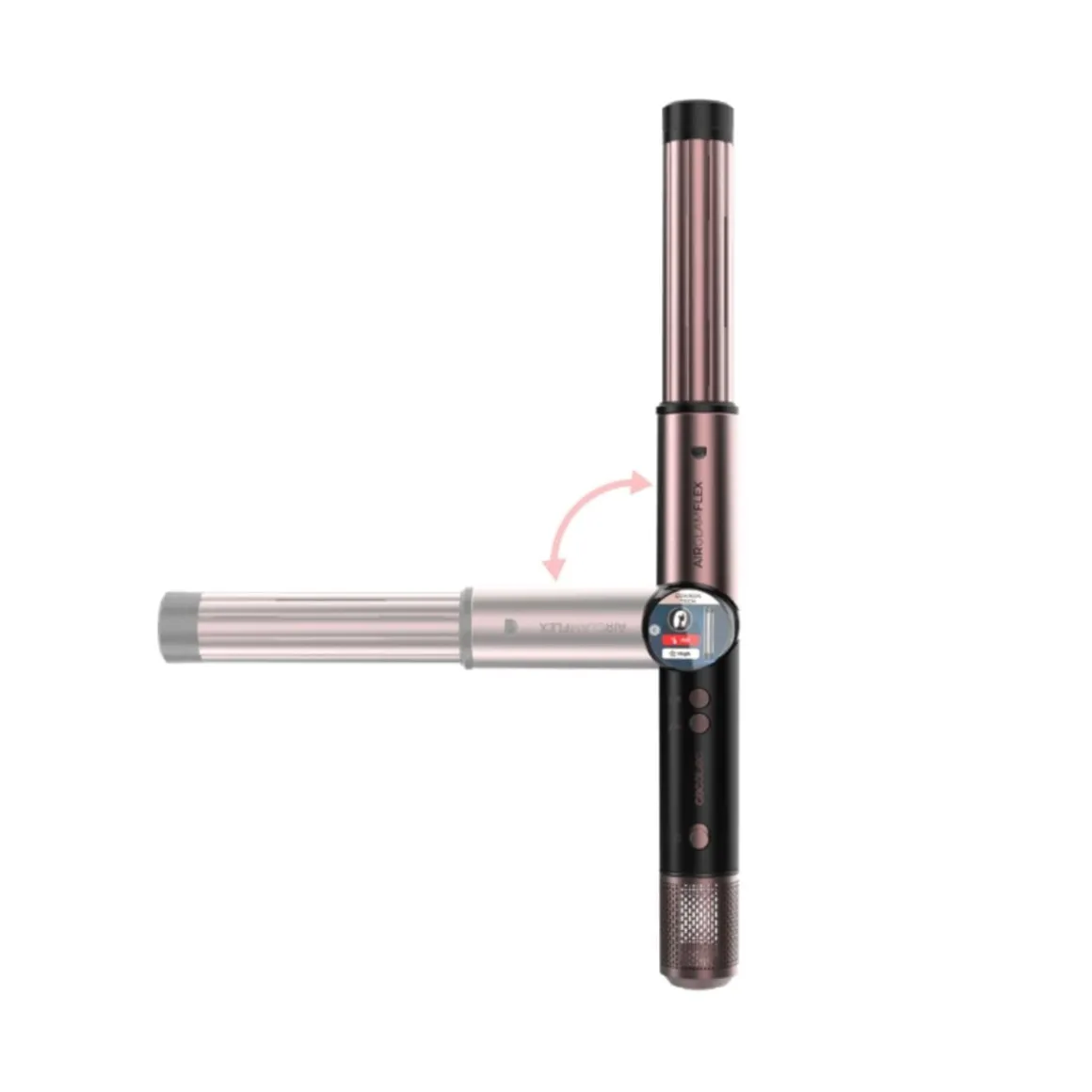 Moldeador de pelo Cecotec AirGlam 14in1 Flex 14 accesorios con pantalla digital negro