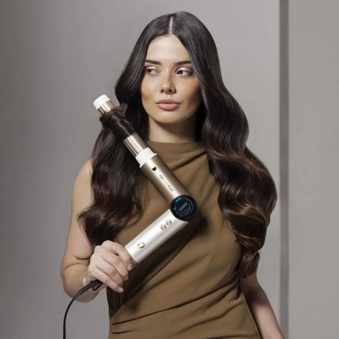 Moldeador de pelo Cecotec AirGlam 14in1 Flex 14 accesorios con pantalla digital negro