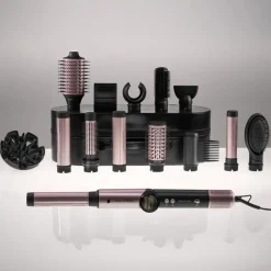 Moldeador de pelo Cecotec AirGlam 14in1 Flex 14 accesorios con pantalla digital negro