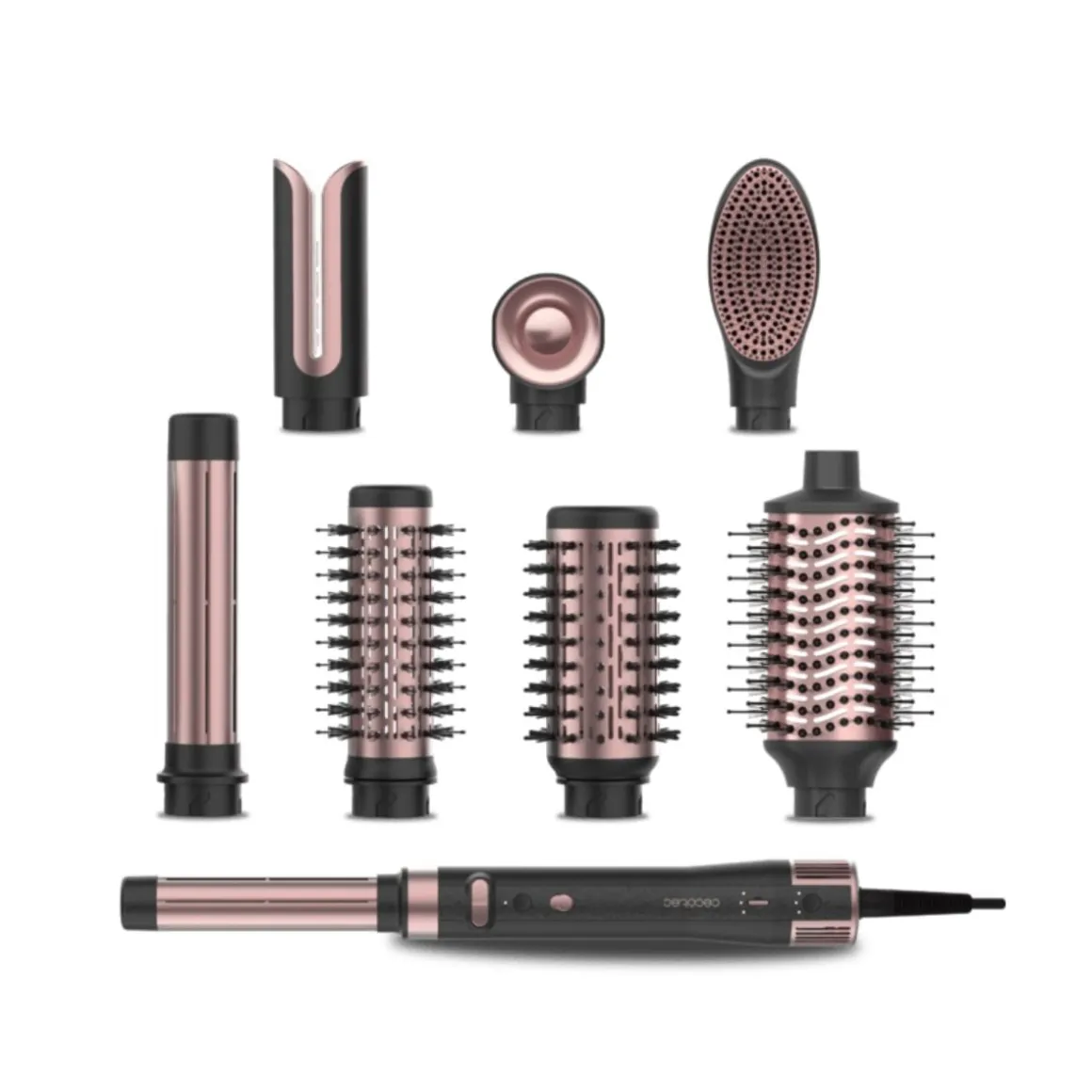 Moldeador de pelo Cecotec CeramicCare AirGlam Gyro 8 cabezales rotativo