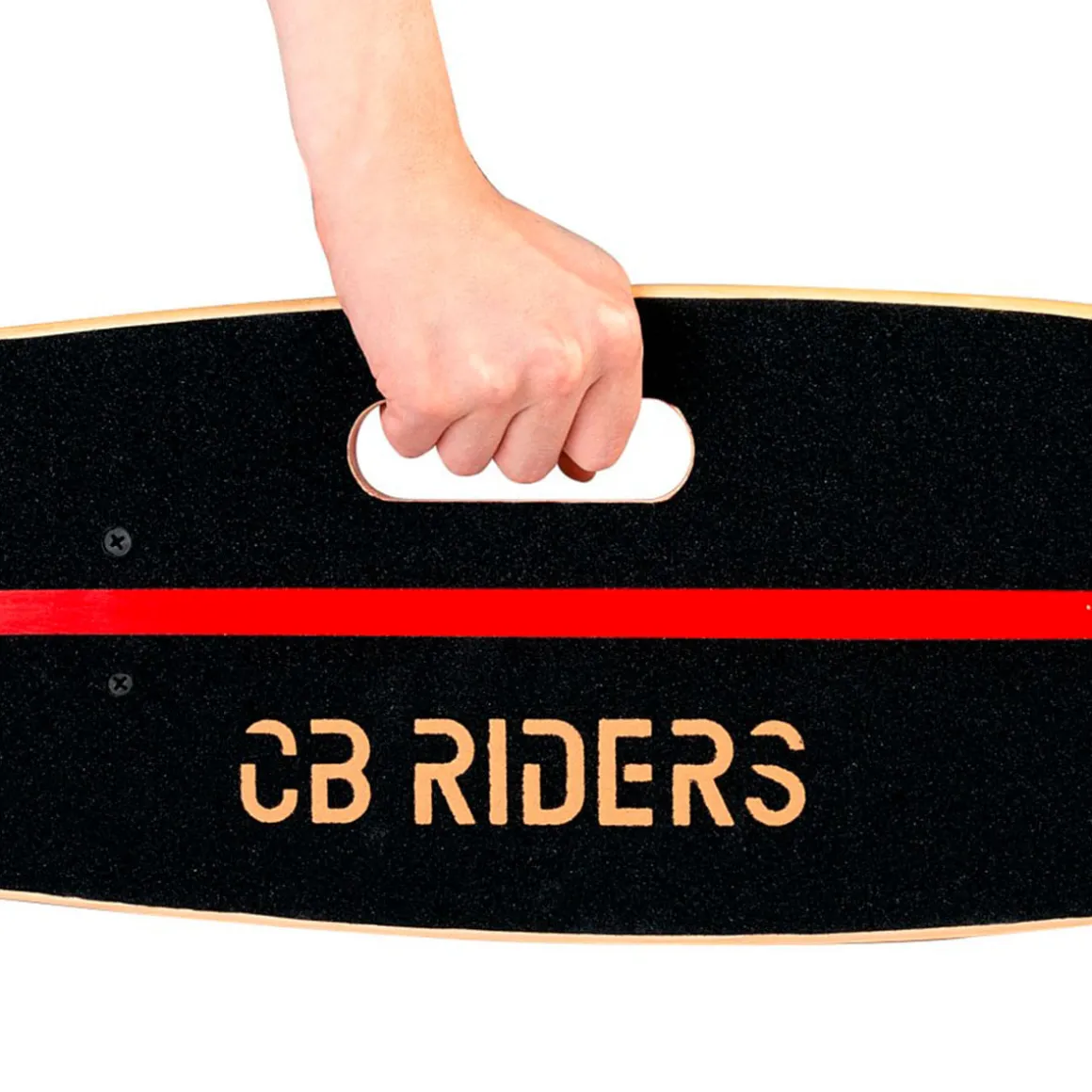 Monopatín CB Riders 4 ruedas madera negro/rojo 12x68x19 cm