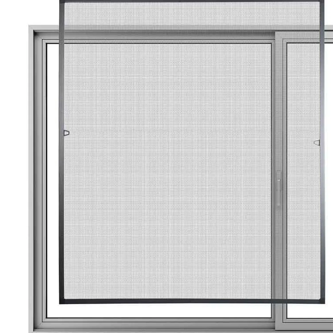 Mosquitera de ventana gris 150x130 cm