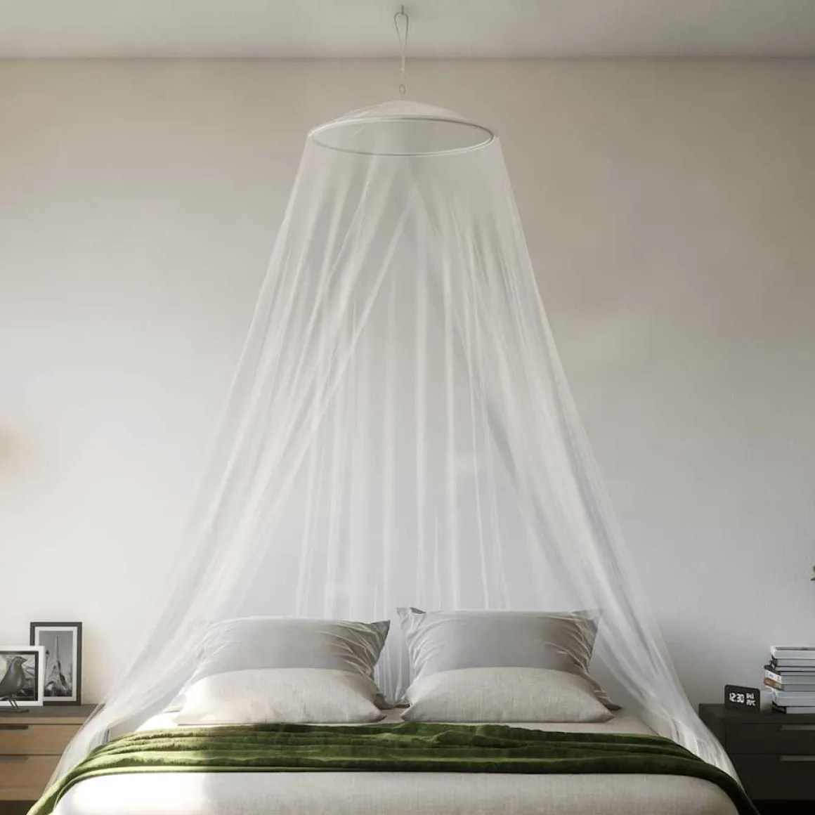 Mosquitera para cama abertura frontal blanco