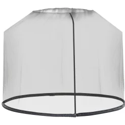 Mosquitera para sombrillas Outsunny con cremallera negro Ø3m