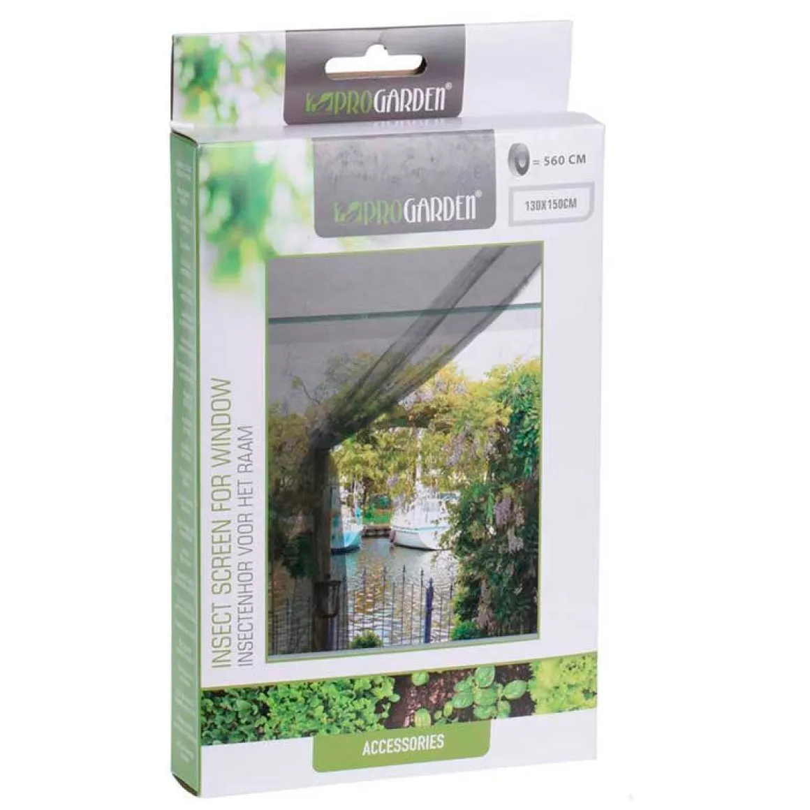 Mosquitera para ventana ProGarden negro 150x130 cm