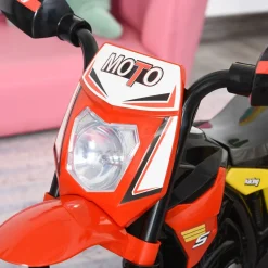 Moto correpasillos infantil Homcom para niños de +18 meses rojo