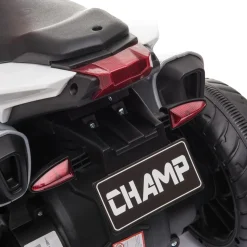 Moto eléctrica Broom Homcom con luces + bocina + música rojo 52x86x42 cm