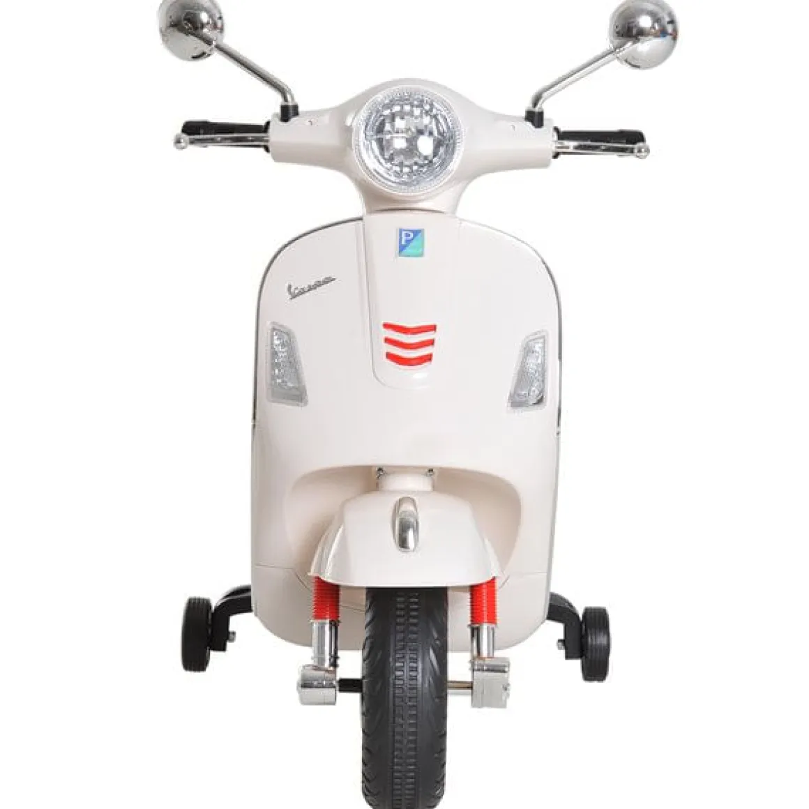 Moto eléctrica infantil con luces LED +3A blanco 75,5x50,5x102 cm