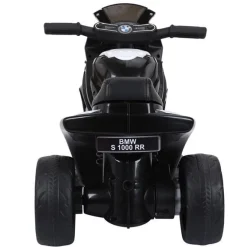 Moto eléctrica infantil Homcom licencia BMW S1000RR 3 ruedas +18 meses blanco/negro 44x66x37 cm