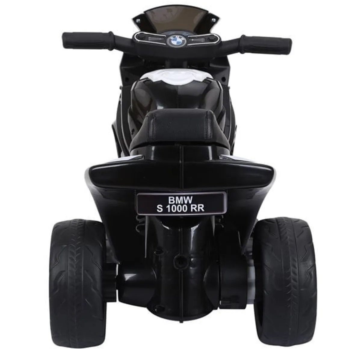 Moto eléctrica infantil Homcom licencia BMW S1000RR 3 ruedas +18 meses blanco/negro 44x66x37 cm
