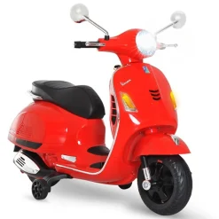 Moto Eléctrica Infantil Licencia Vespa +3A rojo 102x50,5x75,5 cm
