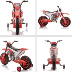 Moto eléctrica Speed Homcom con ruedines +3A 68x106,5x51,5 cm