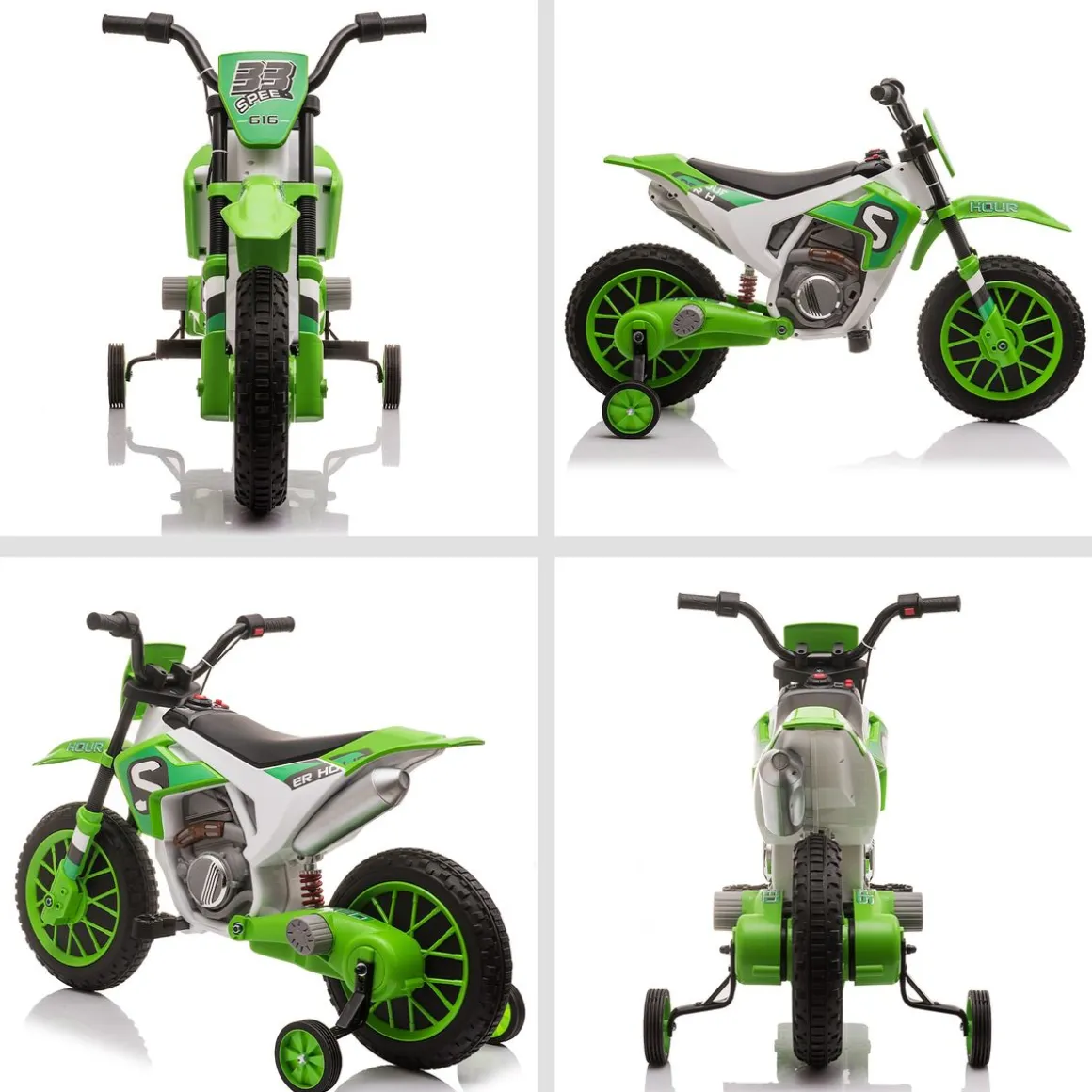 Moto eléctrica Speed Homcom con ruedines +3A 68x106,5x51,5 cm
