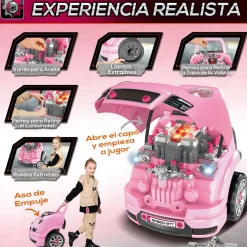 Motor de juguete Homcom 61 piezas +3A 47x40x39 cm