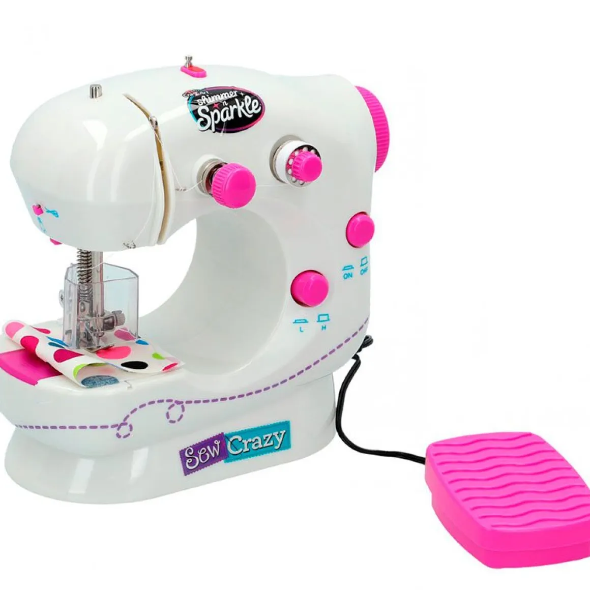 Máquina de coser Sew Crazy Shimmer’n Sparkle con accesorios +8A blanco