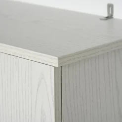Mueble auxiliar de cocina Homcom 3 armarios+1 cajón blanco 178x71x41 cm