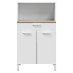 Mueble auxiliar de cocina Fast blanco artik/roble Canadian 126x72x40 cm