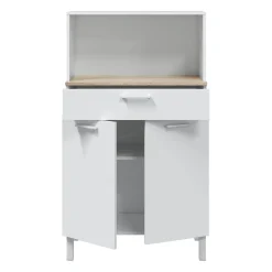 Mueble auxiliar de cocina Fast blanco artik/roble Canadian 126x72x40 cm