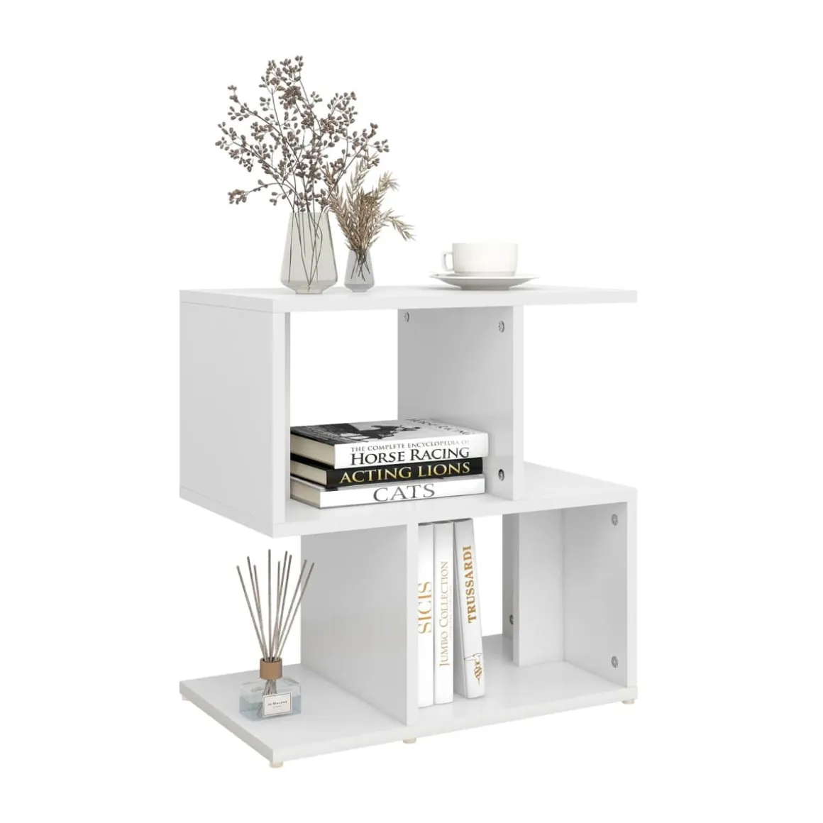 Mueble auxiliar Guayana diseño 2 en 1 minimalista 51,5x50x30 cm
