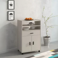 Mueble auxiliar New Aura con ruedas 92x59x39,6 cm