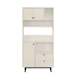 Mueble auxiliar Santa Clara 3 puertas con 2 cajones blanco 180x88x29,2 cm