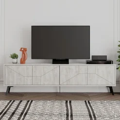 Mueble bajo de TV Dune 4 compartimentos 50x180x29,6 cm