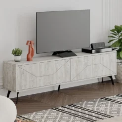 Mueble bajo de TV Dune 4 compartimentos 50x180x29,6 cm