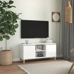 Mueble bajo de TV Merlo 2 puertas + 2 estantes 50x103,5x35 cm