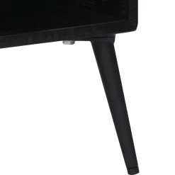 Mueble bajo de TV Márquez 4 módulos + 2 puertas negro/natural