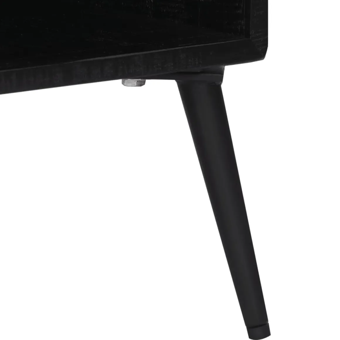 Mueble bajo de TV Márquez 4 módulos + 2 puertas negro/natural