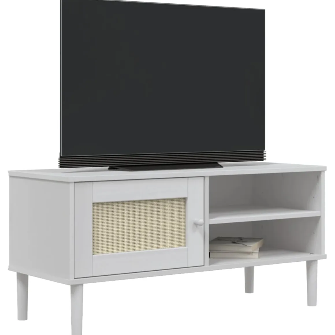 Mueble bajo de TV Senja 1 puerta + 2 huecos 49x106x40 cm