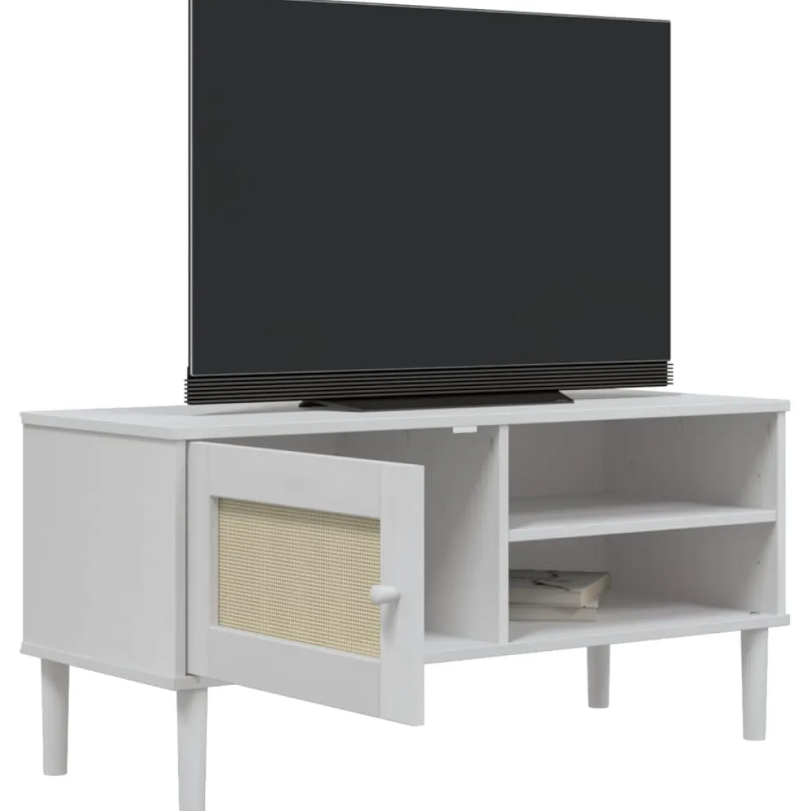 Mueble bajo de TV Senja 1 puerta + 2 huecos 49x106x40 cm