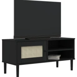 Mueble bajo de TV Senja 1 puerta + 2 huecos 49x106x40 cm