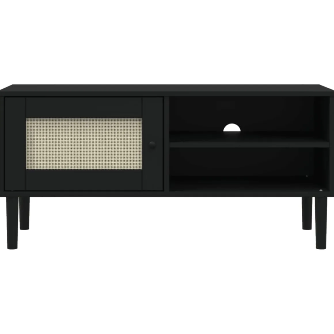 Mueble bajo de TV Senja 1 puerta + 2 huecos 49x106x40 cm