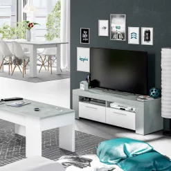 Mueble bajo de TV URBAN 2 puertas 40x120x42 cm