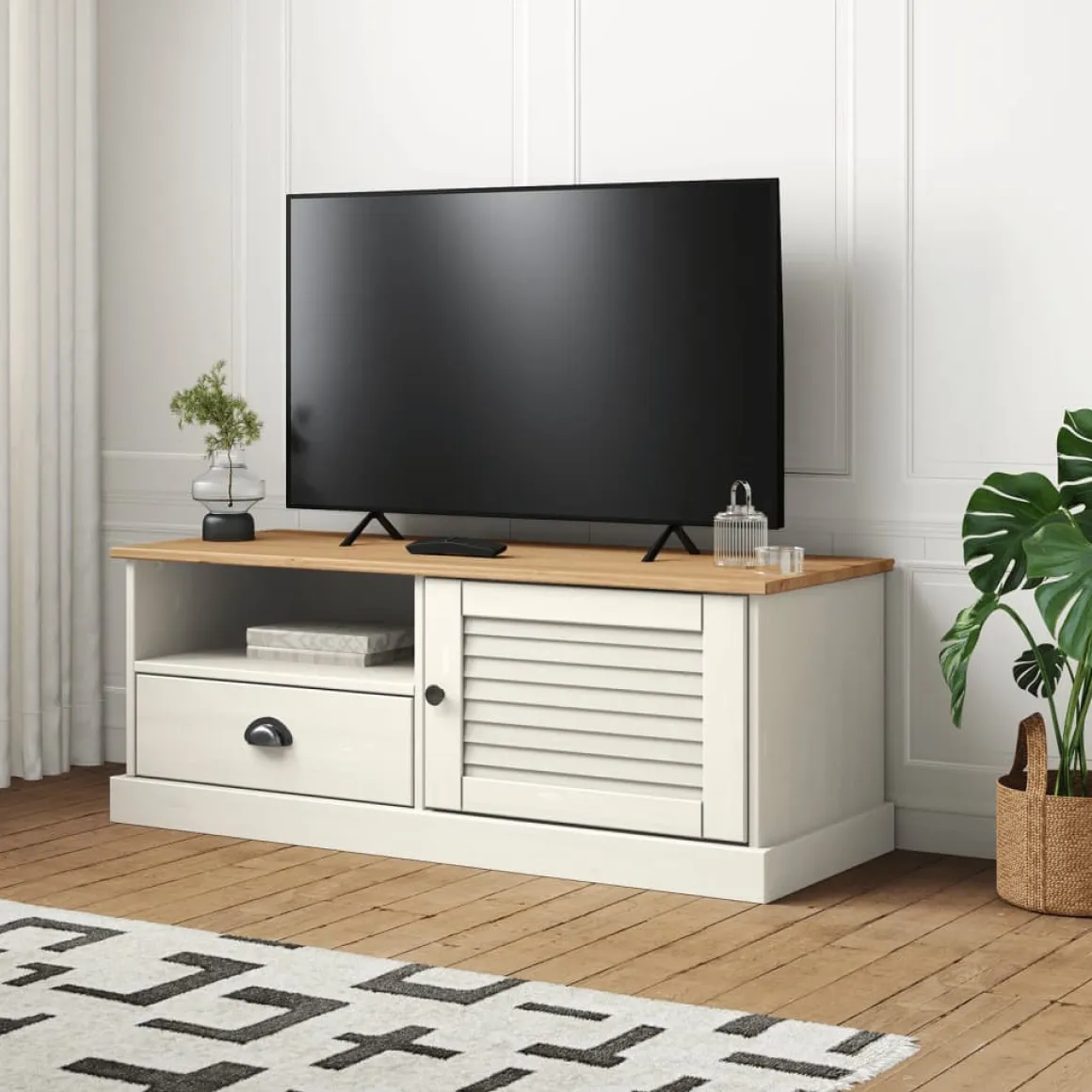 Mueble bajo de TV Vigo 1 cajón + 1 puerta 40x106x40 cm