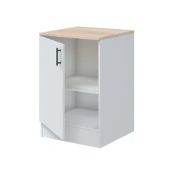 Mueble bajo Kira módulo 1 puerta blanco 60 cm