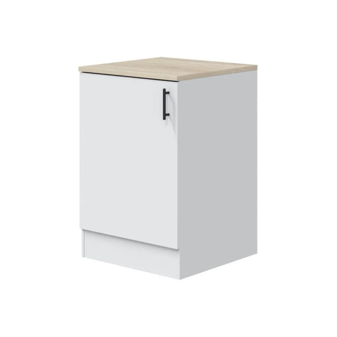 Mueble bajo Kira módulo 1 puerta blanco 60 cm