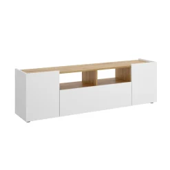 Mueble bajo TV Isola 3 puertas blanco/nordic 44x142x35 cm