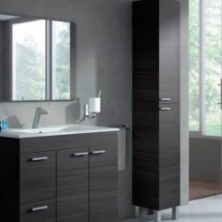 Mueble de baño columna Arkit 2 puertas 182x30x25 cm
