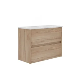 Mueble de baño Lhotse con lavabo y espejo 80 cm