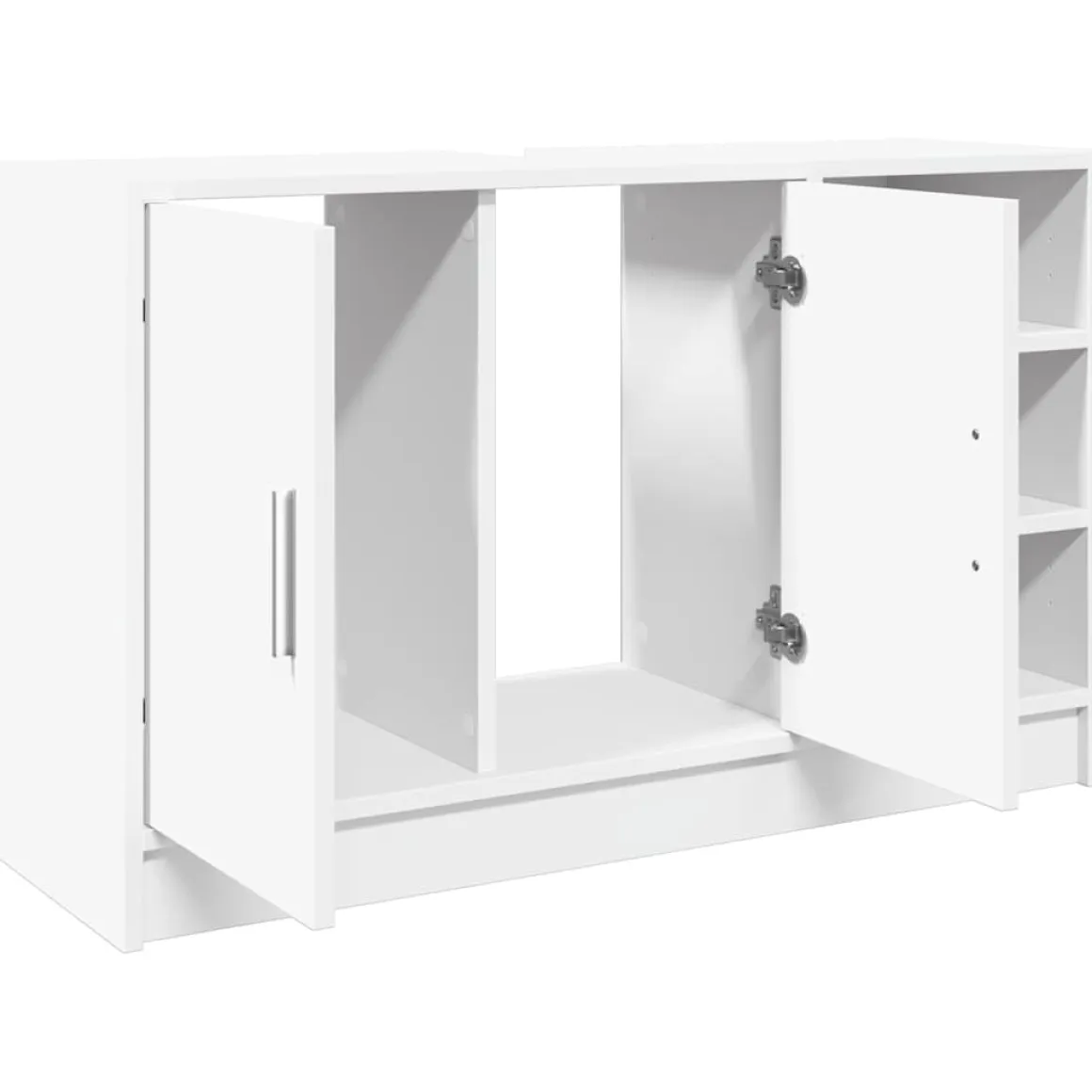 Mueble de baño Liberto 2 puertas + 3 compartimentos blanco 55x90x29 cm