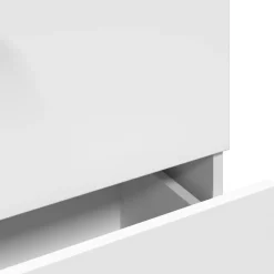 Mueble de baño Miel puerta abatible + cajón blanco 59x78x37 cm